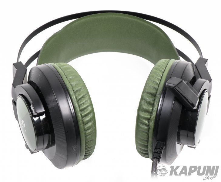 Игровые наушники с микрофоном, неоновая подсветка 7 цветов Bloody J437 Bloody (Army Green) J437 Bloody (Army Green) фото