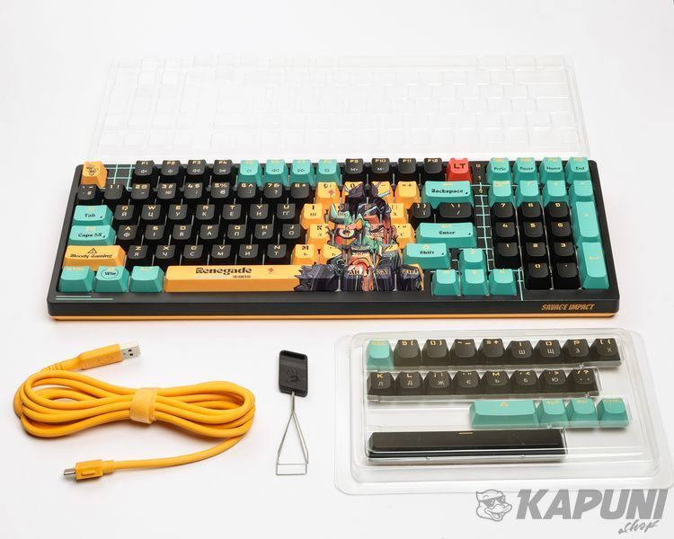 Клавиатура оптичная игровая, USB, RGB подсветка, Bloody AT98 (Renegade) Alpha Optical Switch Bloody AT98 (Renegade) фото
