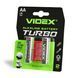 Батарейка лужна VIDEX LR6/AA Turbo 2 шт. BLISTER, 1.5 V, 2800 мА&middot;год LR6T/AA 2B 24238 фото 2