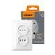 Розетка подвійна біла VIDEX BINERA, 250 V, IP20 VF-BNSK2-W 24433 фото 1