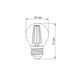 LED лампа TITANUM Filament G45 4W E27 4100K TLFG4504274 25525 фото 3