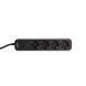 Мережевий подовжувач VIDEX ONCORD з/з 4п 3м (3x1.5мм) з кнопкою Black VF-PD43G-B 27688 фото 4