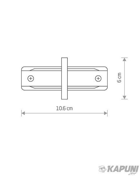 З'єднувач Nowodvorski 8967 Profile recessed straight connector IP20 White 8967 фото
