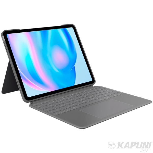 LOGITECH Combo Touch iPad Air 11-inch (M2)-OXFORD GREY-US-INTNL-935OLD948-IPAD AIR 11 M2/3,IPAD AIR 5 L920-012636 фото