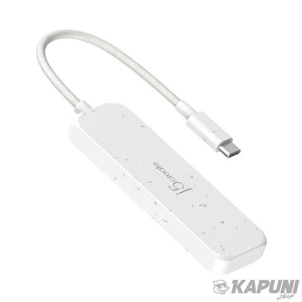 Хаб USB 3.2, 10Gbps, USB-C на 2 USB-A/2 USB-C, белый J5create JCH342EW-N фото