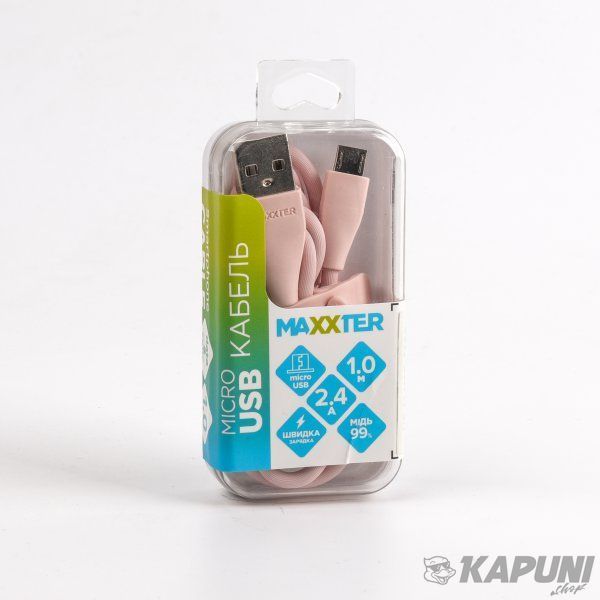 Кабель micro USB 2.0 A-папа/Micro B-папа, премиум, 2.4 А, UB-M-USB-01GP UB-M-USB-01GP фото