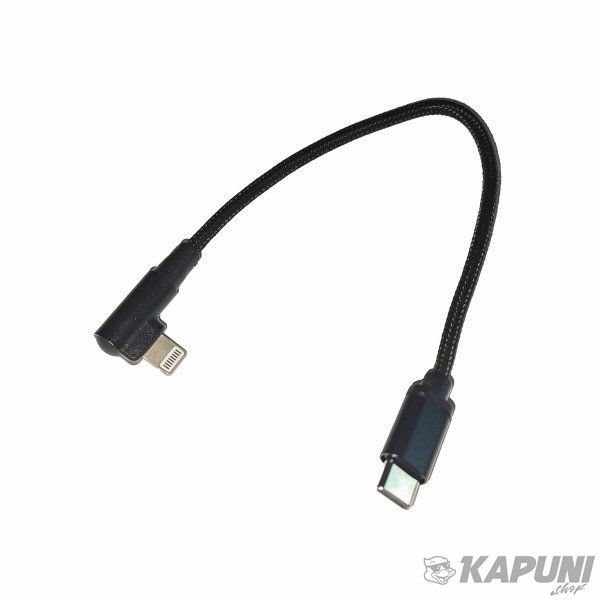 Кабель кутовий USB 2.0 Cablexpert C-тато/Lightning, 0.2 м CC-USB2-CMLML-0.2M CC-USB2-CMLML-0.2M фото