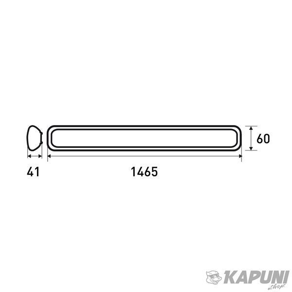 LED Світильник лінійний квадратний S IP65 45W 4000K (1.5m) EUROLAMP LED-FX(1.5)-45/4(S) фото