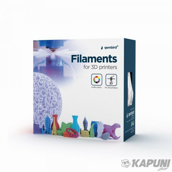 Філамент для 3D-принтера Gembird PETG, 1.75 мм, червоний, 1 кг 3DP-PETG1.75-01-R 3DP-PETG1.75-01-R фото