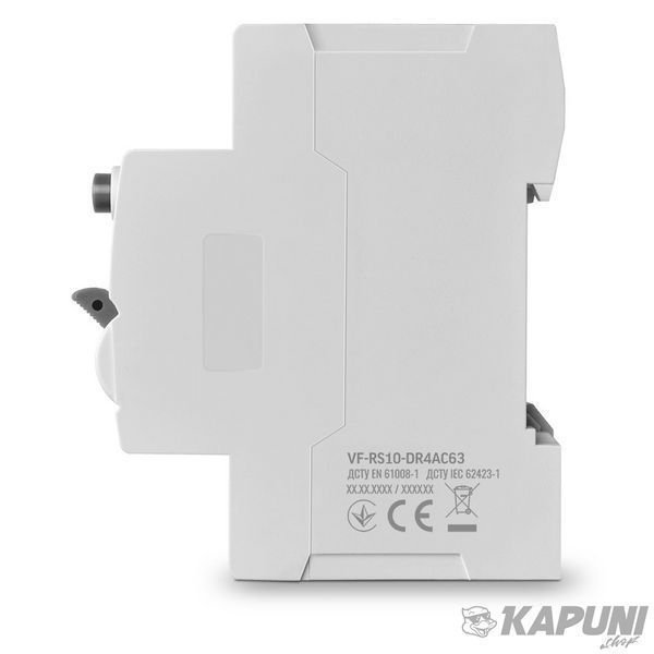 Дифференциальное реле VIDEX RESIST АС 4п 30мА 10кА 63А VF-RS10-DR4AC63 27111 фото