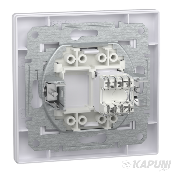 Компьютерная розетка Schneider Electric Asfora RJ45 кат. 6 UTP белая EPH4700121 EPH4700121 фото