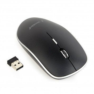Беспроводная оптическая мышь, USB, 1600 dpi, черный Gembird MUSW-4B-01 MUSW-4B-01 фото