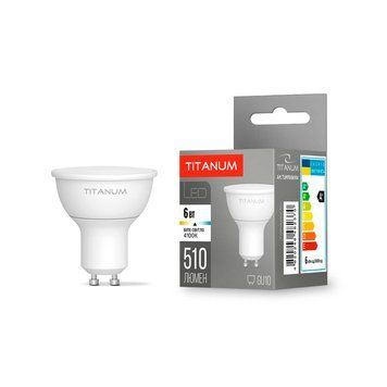 LED лампа TITANUM MR16 6W GU10 4100K TLMR1606104 27006 фото