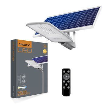 LED уличный фонарь автономный VIDEX 30W 5000K VL-SLSO-305 26697 фото