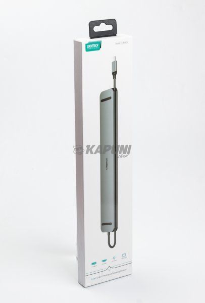 Док станция USB-C 11-в-1 (HDMI/VGA/LAN/картридер/USB-A/USB-C/Audio), алюминий Choetech HUB-M20-GY HUB-M20-GY фото