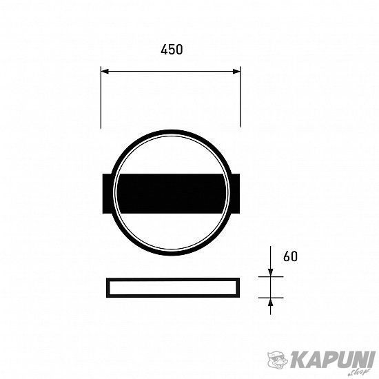 LED Люстра акрилова кругла A43 72W 3000-6500K EUROLAMP LED-LR-72-A43(white) фото