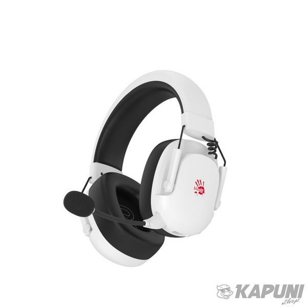 Игровые беспроводные наушники с микрофоном, RGB подсветка, Bluetooth+2.4GHz+3.5 jack Bloody 1533.42 фото