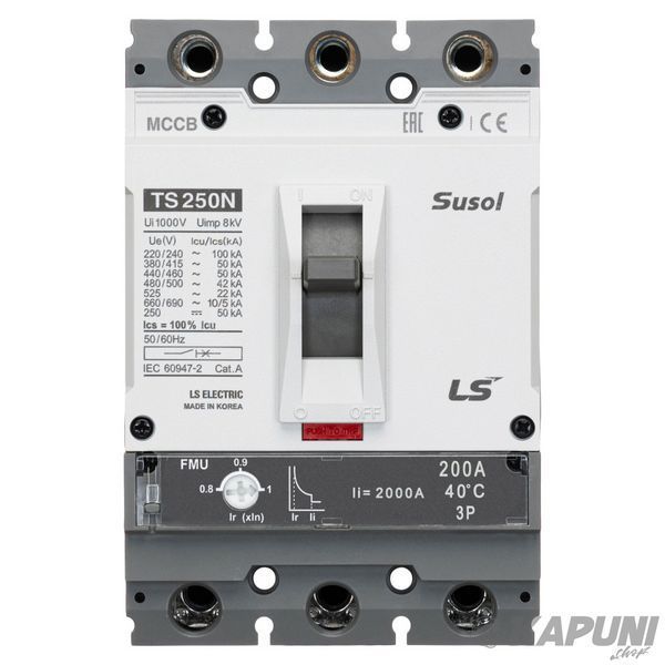 Автоматический выключатель LS ELECTRIC TS250N 3P 200 А 50 кА 0105020900 0105020900 фото