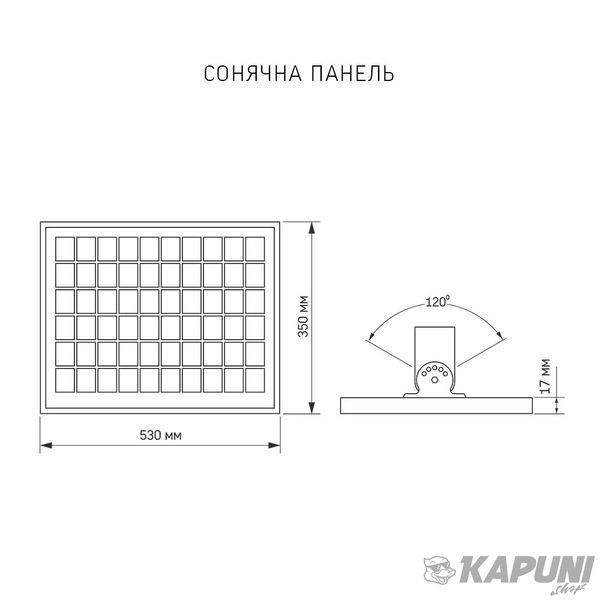 LED вуличний ліхтар автономний VIDEX 30W 5000K VL-SLSO-305 26697 фото