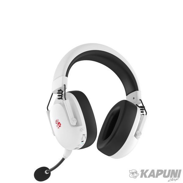 Игровые беспроводные наушники с микрофоном, RGB подсветка, Bluetooth+2.4GHz+3.5 jack Bloody 1533.42 фото
