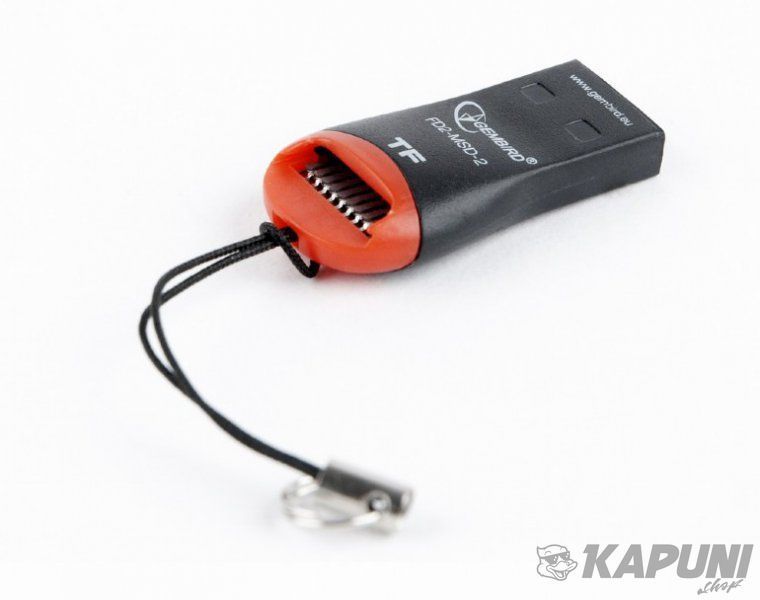 Внешний картридер, USB 2.0, MicroSD Gembird FD2-MSD-3 FD2-MSD-3 фото