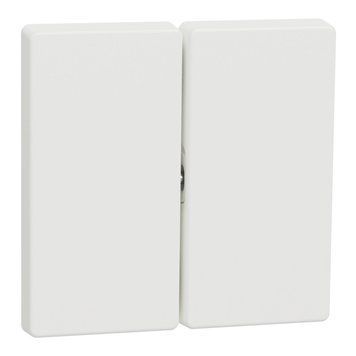 Накладка 2-клавішного вимикача Schneider Electric Merten D-Life полярна білизна (MTN3400-6037) MTN3400-6037 фото