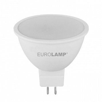 LED Лампа точкова низьковольтна MR16-5W-12V-GU5.3-3000K EUROLAMP LED-SMD-05533(12)(P) фото