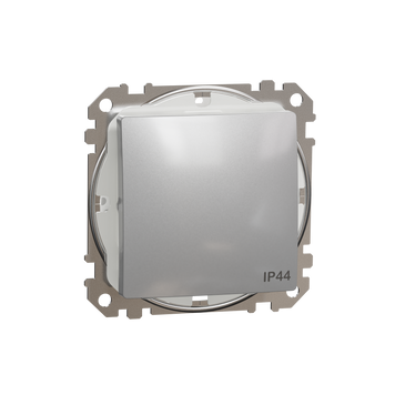 Перемикач одноклавішний Schneider Electric Sedna Design IP44 алюміній SDD213106 SDD213106 фото