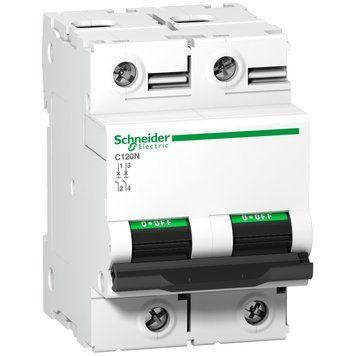 Автоматичний вимикач Schneider Electric Acti9 C120N 2P, 125А, крива D A9N18385 A9N18385 фото