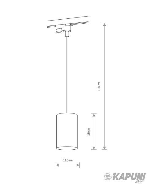 Трековый светильник Nowodvorski 8823 Profile bit GU10, ES111 1x75W IP20 Black 8823 фото