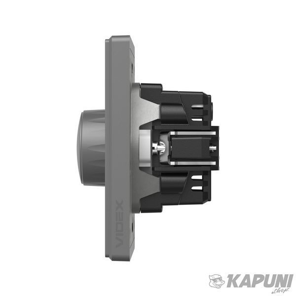 Димер 600W сірий графіт VIDEX NOTA, 250 V, IP20 VF-NT-DM600-GR 28858 фото