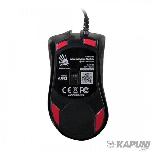 Ігрова миша Bloody, активована Bloody 6, оптична 4000 CPI Bloody A90A Bloody (Black) A90A Bloody (Black) фото