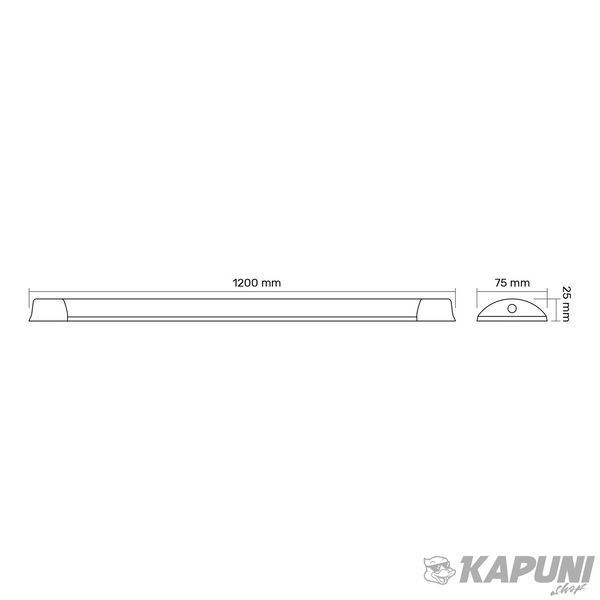 LED свiтильник лiнiйний TITANUM 36W 1.2М 6500K TL-BN-36126 26381 фото