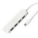 Хаб USB 3.2, 10Gbps, USB-C на 4 USB-A, белый J5create JCH341EW-N фото 2