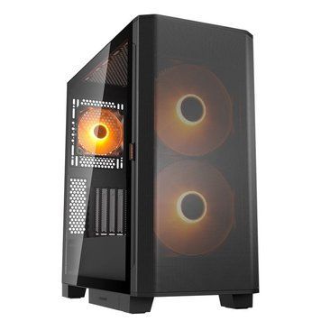 Игровой корпус, 2*180mm ARGB, 1*120mm ARGB вентиляторы предустановлены, ATX/mATX/mini-ITX, стеклянное окно Cougar AIRFACE FLO RGB фото