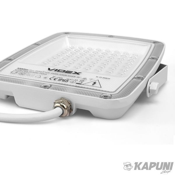 LED прожектор VIDEX F5 50W 3000-5000-6500K 230V White VL-F5-050CW 29254 фото