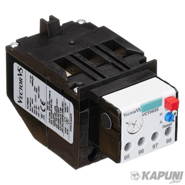 Теплове реле VCT від 20 до 32 А для VCN від 50 до 70 Vector VS VCT032S VCT032S фото