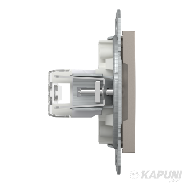 Комп'ютерна розетка Schneider Electric Asfora RJ45 кат. 6 UTP бронза EPH4700169 EPH4700169 фото