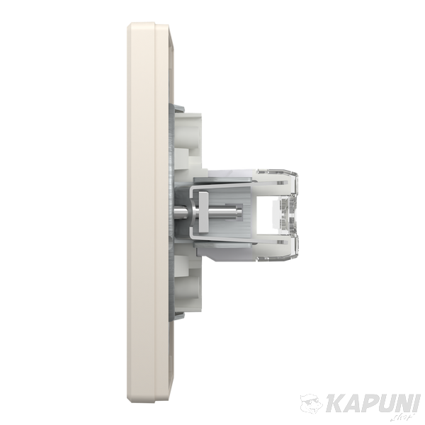 Компьютерная розетка Schneider Electric Asfora RJ45 кат. 6 UTP двойная кремовая EPH4800123 EPH4800123 фото