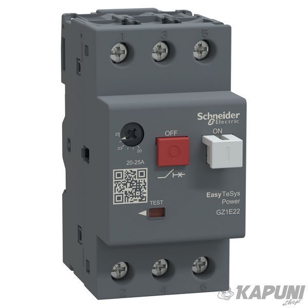 Термомагнітний автоматичний вимикач Schneider Electric захисту двигуна EasyTeSys GZ1E 20-25 А GZ1E22 GZ1E22 фото