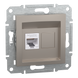 Комп'ютерна розетка Schneider Electric Asfora RJ45 кат. 6 UTP бронза EPH4700169 EPH4700169 фото 2