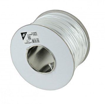 Кабель для сигнализации, белый, неэкранированный, 100 м. AC-6-001-100M фото