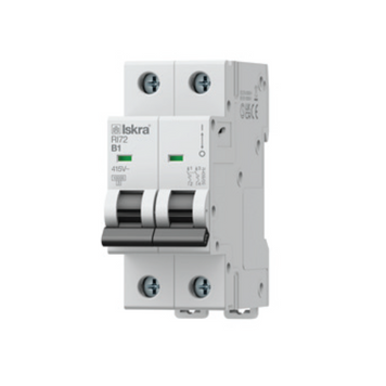 Модульний автоматичний вимикач ISKRA RI72 2P B20 А 10 кА 786091296000 786091296000 фото