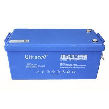 Ultracell LiFePO4 Акумулятор літій-залізо-фосфатний 25.6V 200Ah Grade A BLUETOOTH LIT200-24-BLUETOOTH фото