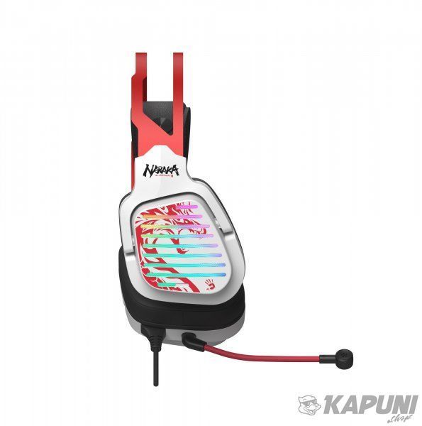 Игровые наушники с микрофоном, Hi Fi, 7.1 виртуальный звук, RGB подсветка, USB Bloody G560 (Naraka) G560 (Naraka) фото