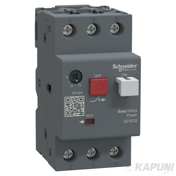 Термомагнітний автоматический выключатель Schneider Electric захисту двигуна EasyTeSys GZ1E 24-32 А GZ1E32 GZ1E32 фото