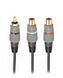 Кабель стерео аудио, 1 x RCA-тюльпан/2 x RCA-тюльпан, 0.2 м Cablexpert CCAP-RCAM2F-0.2M CCAP-RCAM2F-0.2M фото 1