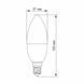 LED лампа VIDEX C37e 3.5W E14 4100K VL-C37e-35144 23494 фото 3