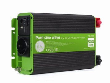 Инвертор на 500 Вт (1000 Вт рожей), чистая синусоида EnerGenie EG-PWC-PS500-01 фото