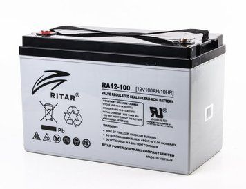 Акумуляторна батарея Ritar 12 В 100 Aгод RA12-100 RA12-100 фото